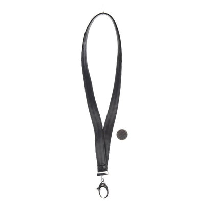 Chanel Lambskin Quilted Lanyard Key Holder Necklace Black 2 of 2