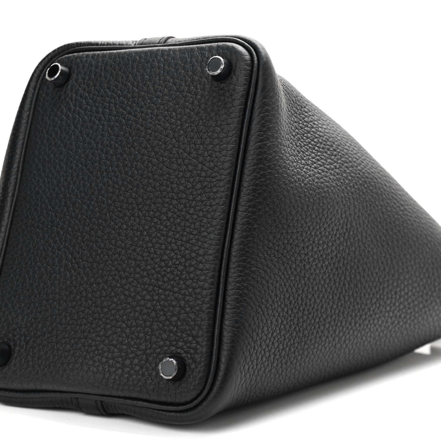 Hermes Taurillon Clemence Monochrome Picotin Lock 18 PM Black 10 of 11