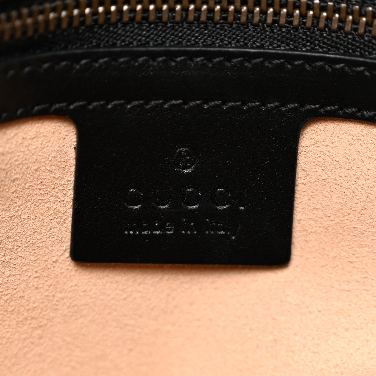 Gucci Calfskin Matelasse Medium GG Marmont Shoulder Bag Black 6 of 10
