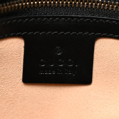 Gucci Calfskin Matelasse Medium GG Marmont Shoulder Bag Black 6 of 10
