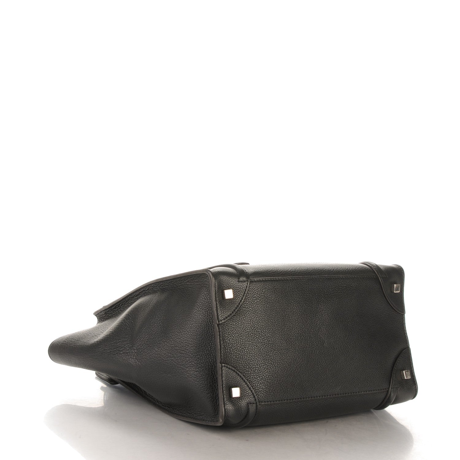 Celine Drummed Calfskin Mini Luggage Black 4 of 8