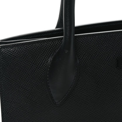 Prada Saffiano Cuir Calfskin Medium Monochrome Top Handle Tote Black 10 of 10