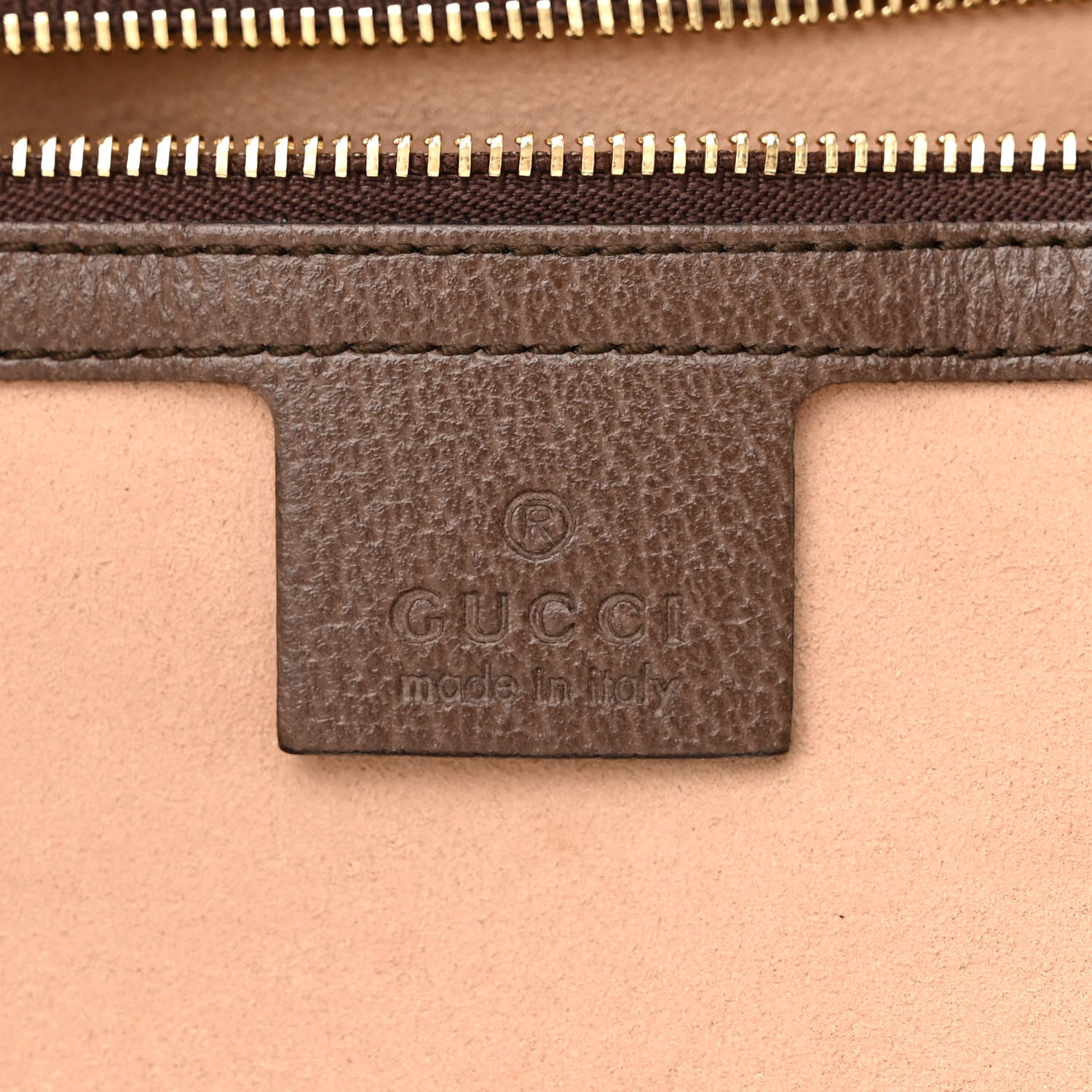 Gucci GG Supreme Monogram Textured Calfskin Web Medium Ophidia Shopping Tote Beige Ebony New Acero 6 of 10