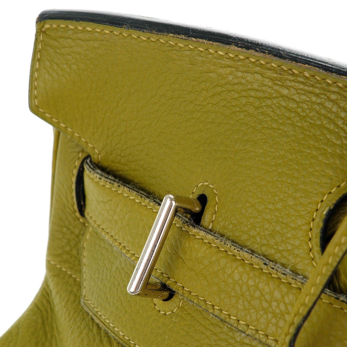 Taurillon Clemence JPG Birkin 42 Chartreuse