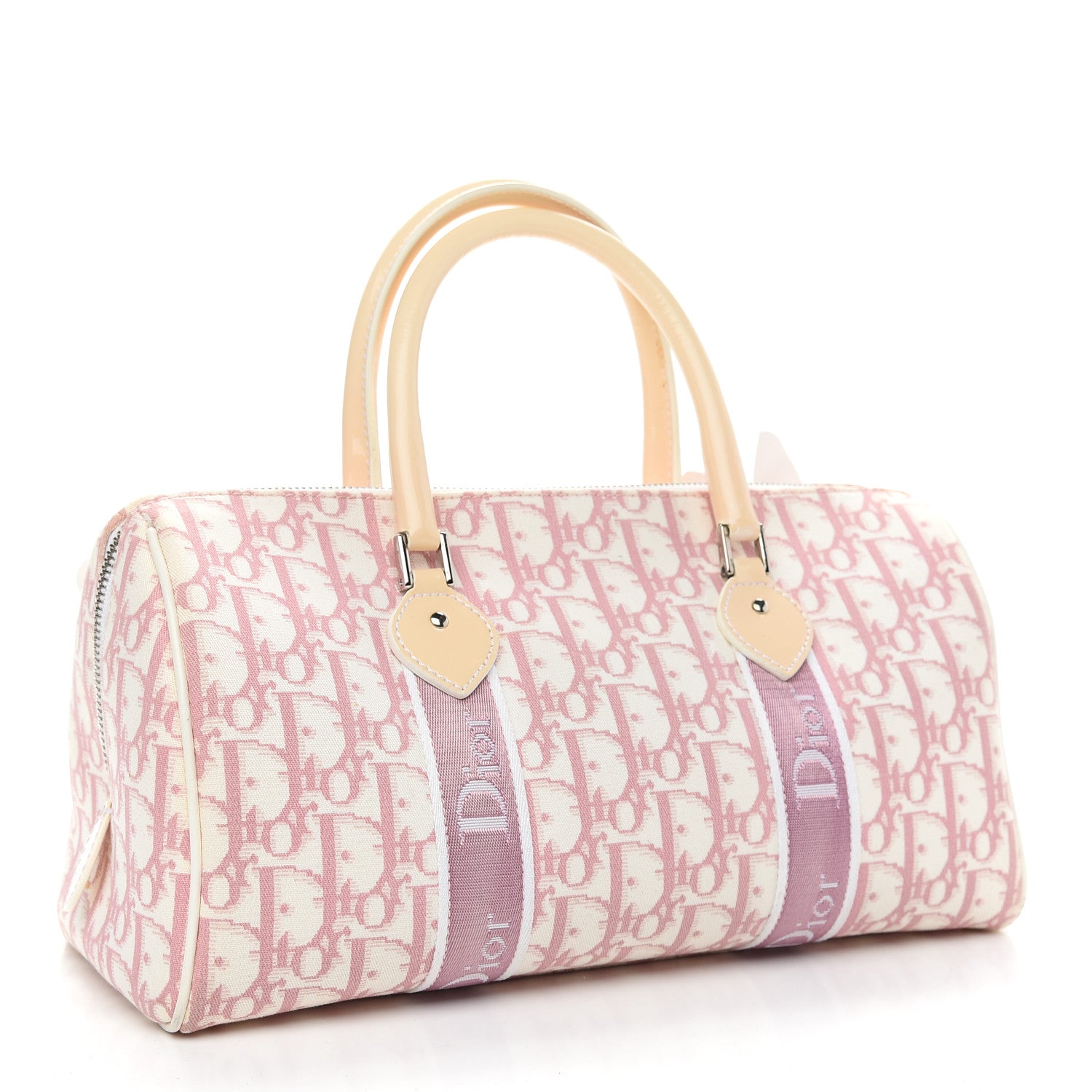 Christian Dior Monogram Girly Boston Pink 3 of 9