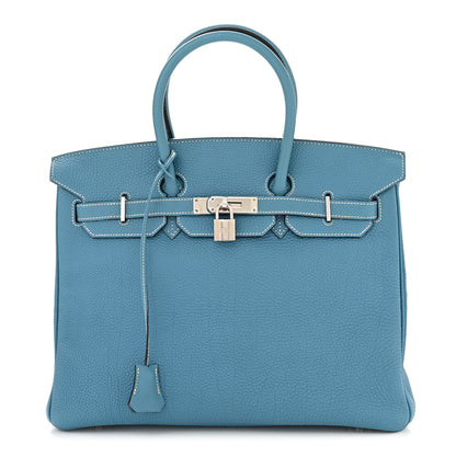 Hermes Togo Birkin 35 Blue Jean 1 of 11