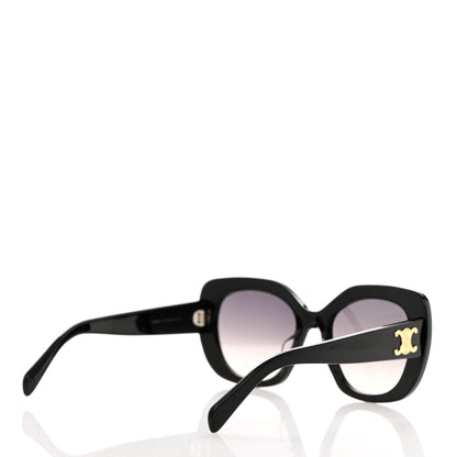 Celine Acetate Triomphe 01 Square Sunglasses CL 40226U Black 4 of 7