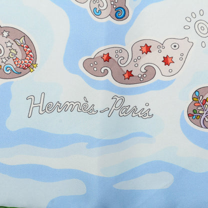 Hermes Silk Nuees Imaginaires Scarf 90 4 of 6