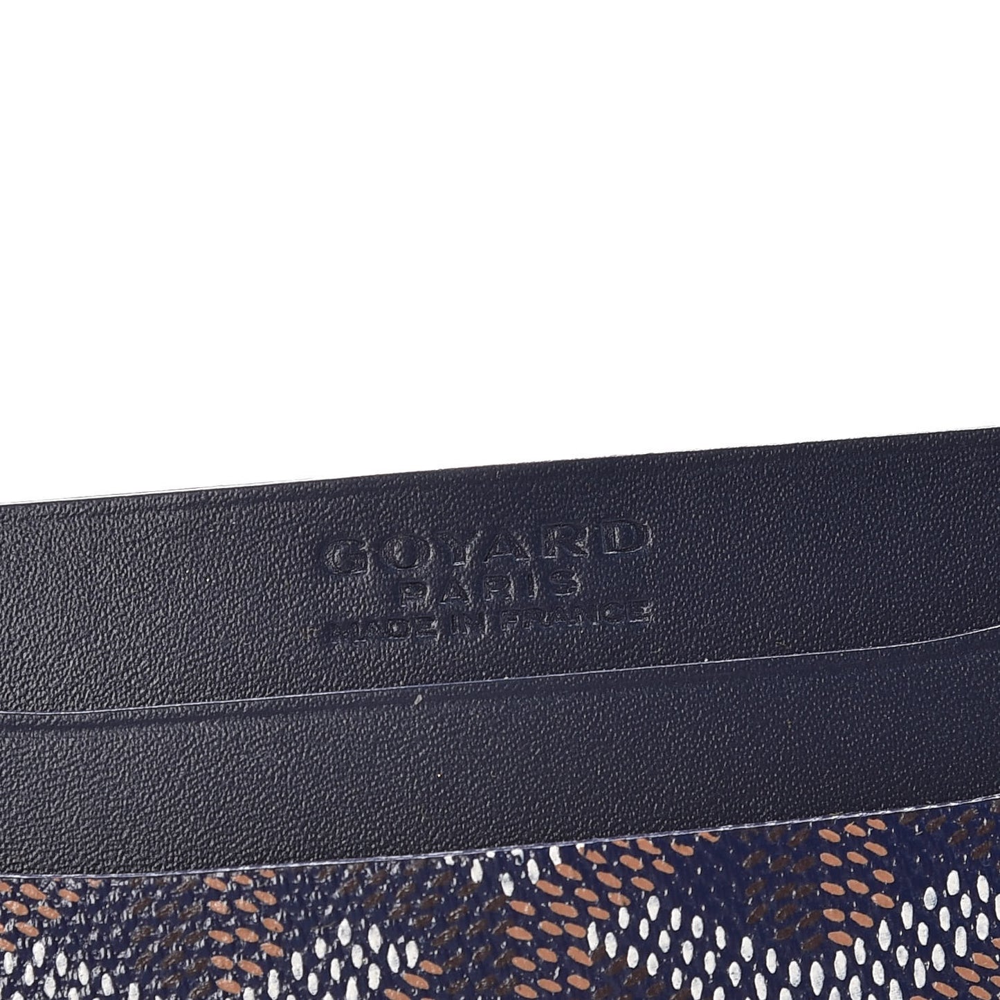 Goyardine Saint Sulpice Card Holder Navy