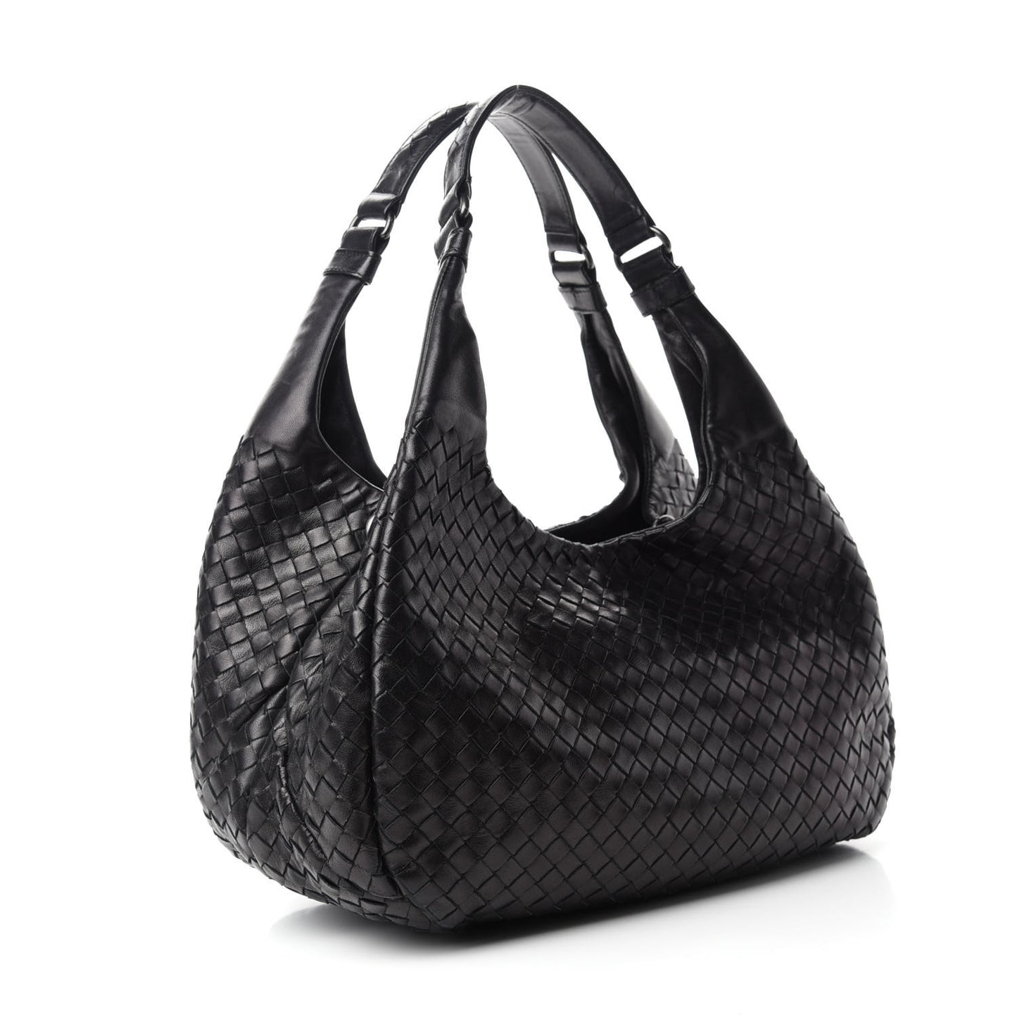 Nappa Intrecciato Medium Campana Black