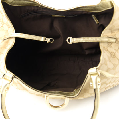 Gucci Monogram Large D Gold Hobo Metallic Gold 5 of 11