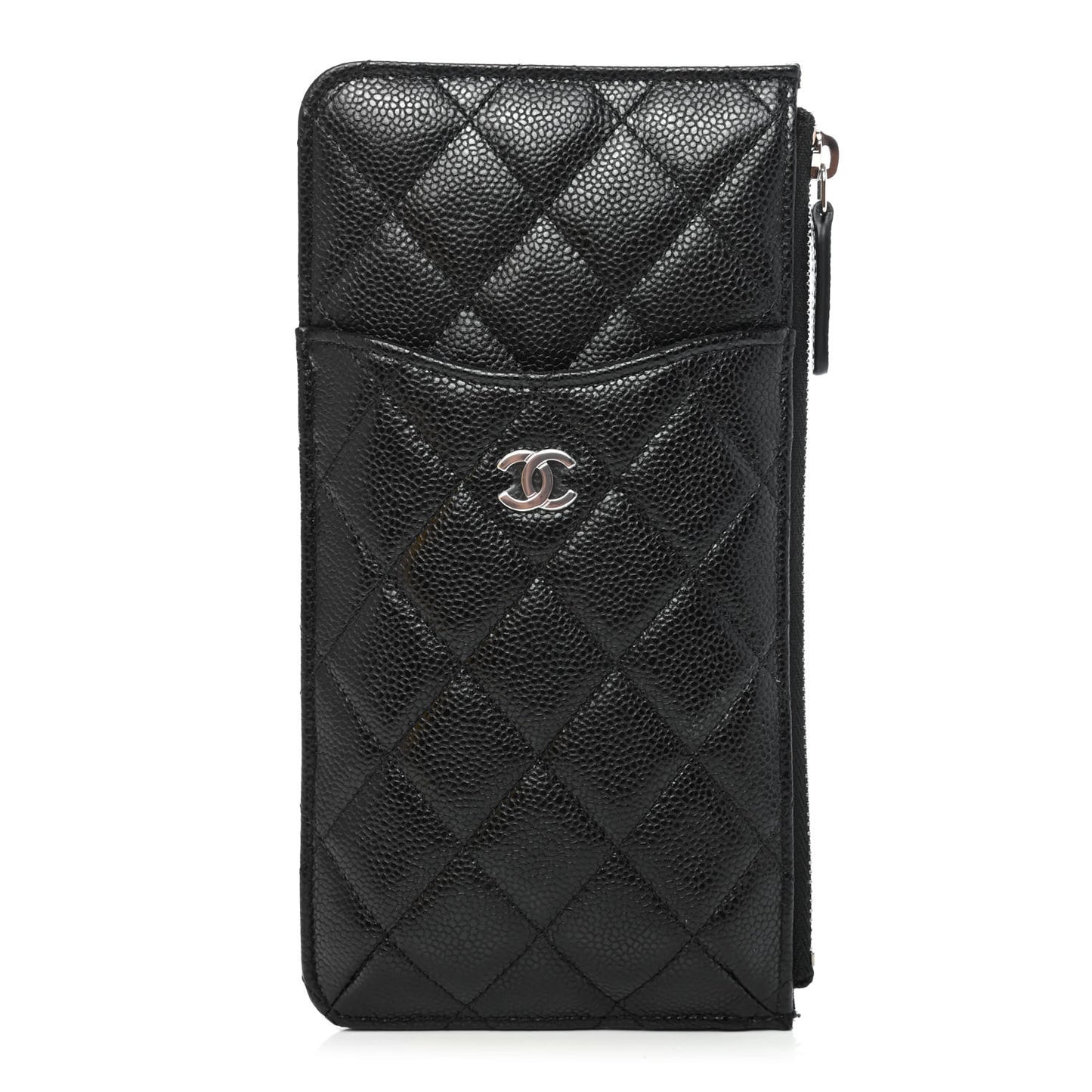 Caviar Quilted Classic iPhone Pouch Black