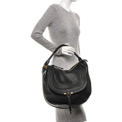 Chloe Calfskin Large Marcie Hobo Black 2 of 9