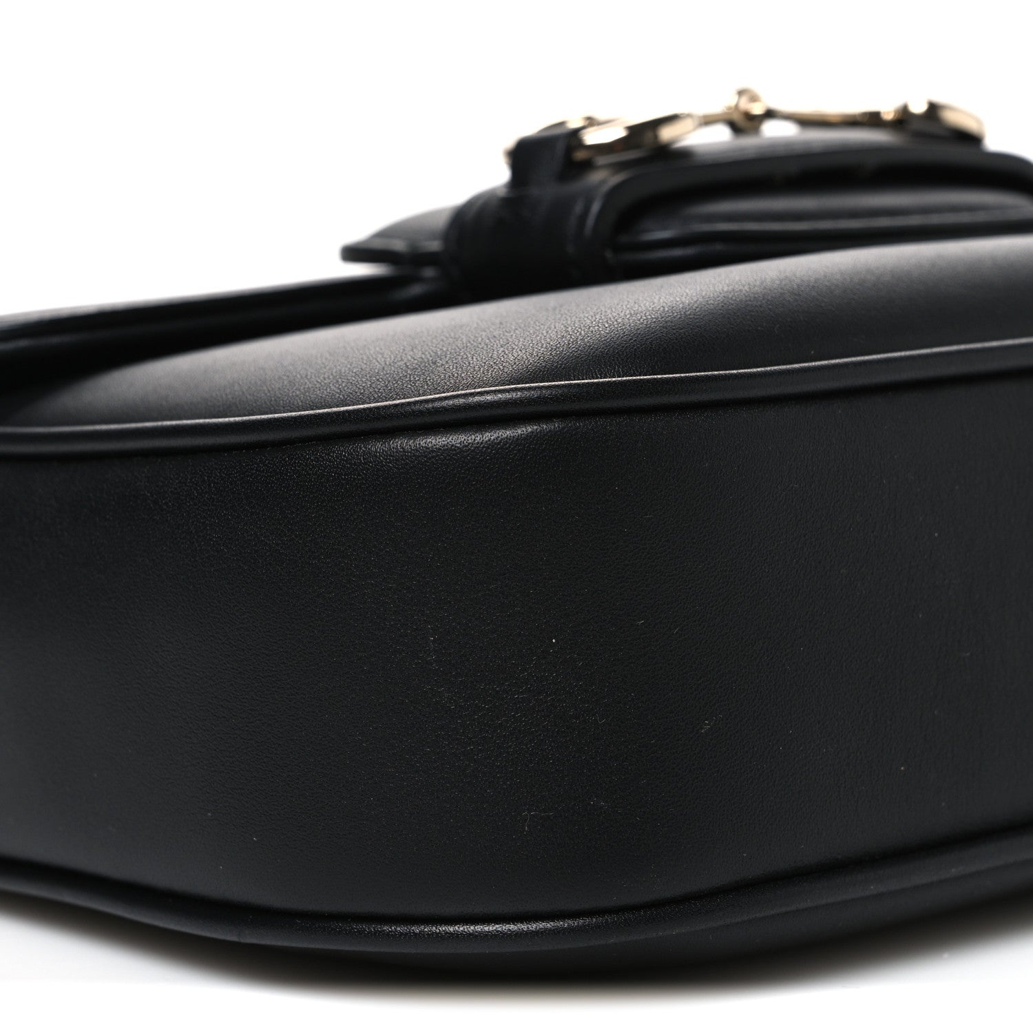Gucci Arabella Calfskin Horsebit 1955 Shoulder Bag  Black 9 of 10