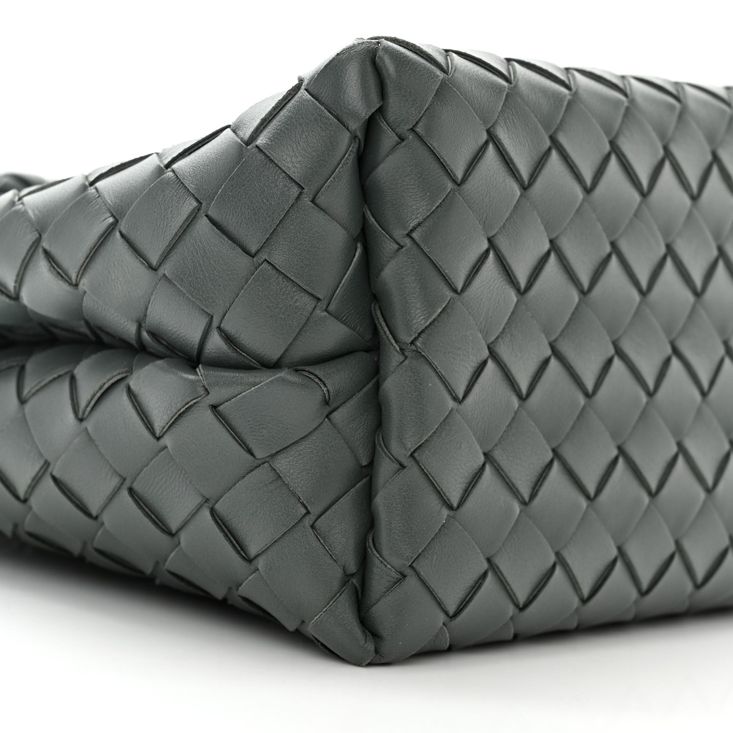 Nappa Intrecciato Medium Andiamo Shoulder Bag Slate