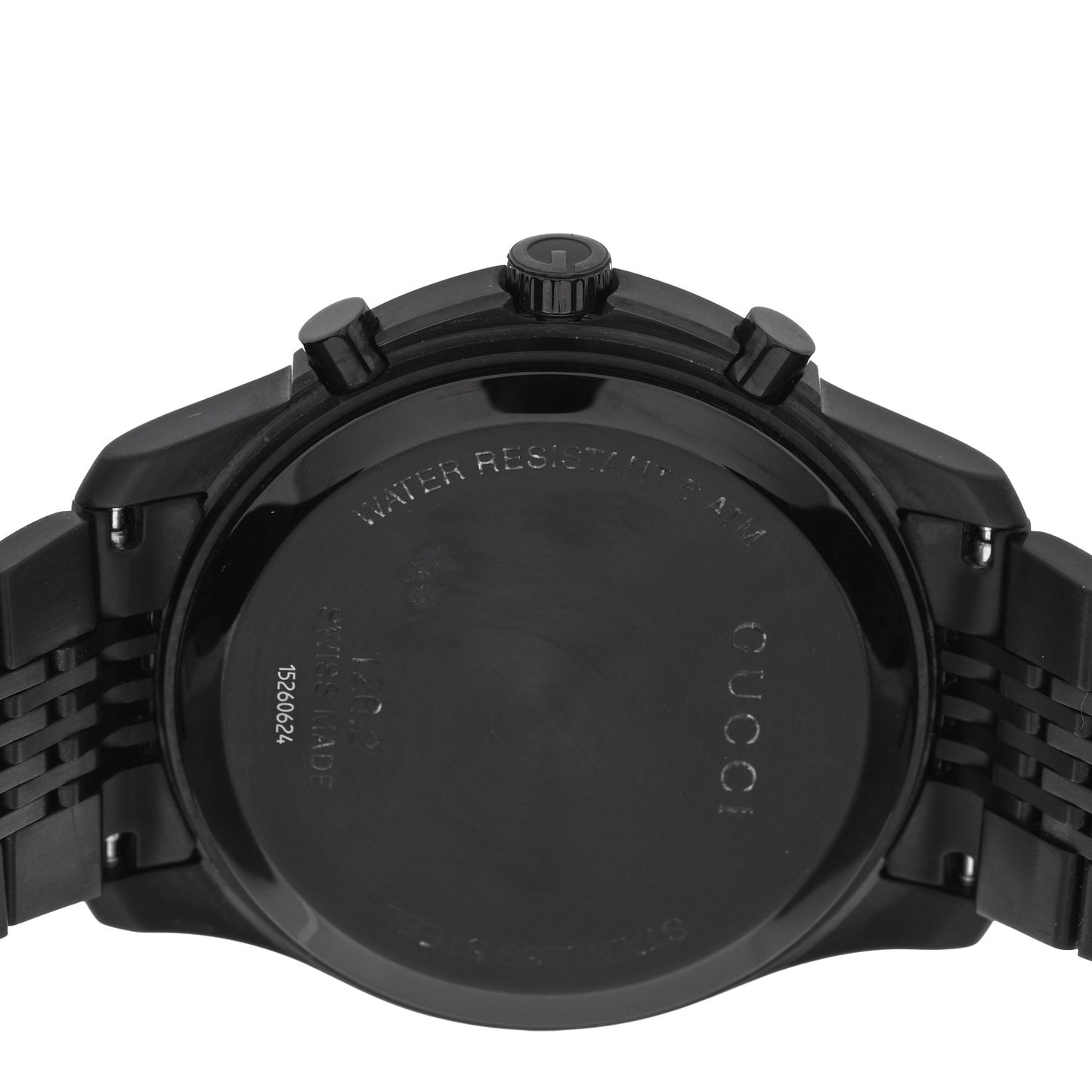 PVD Stainless Steel 44mm G-Timeless Chronograph Quartz Watch Black