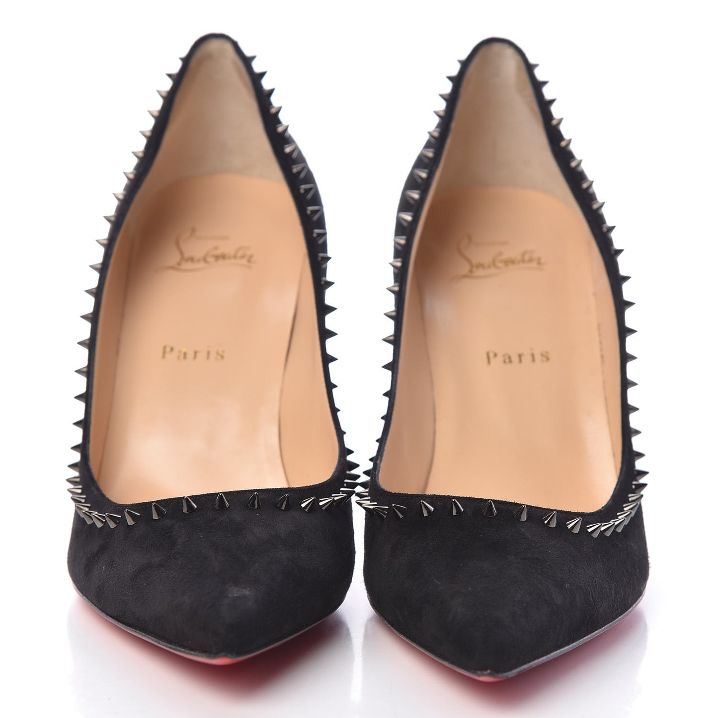 Veau Velours Anjalina 85 Pumps 40.5 Black Gun