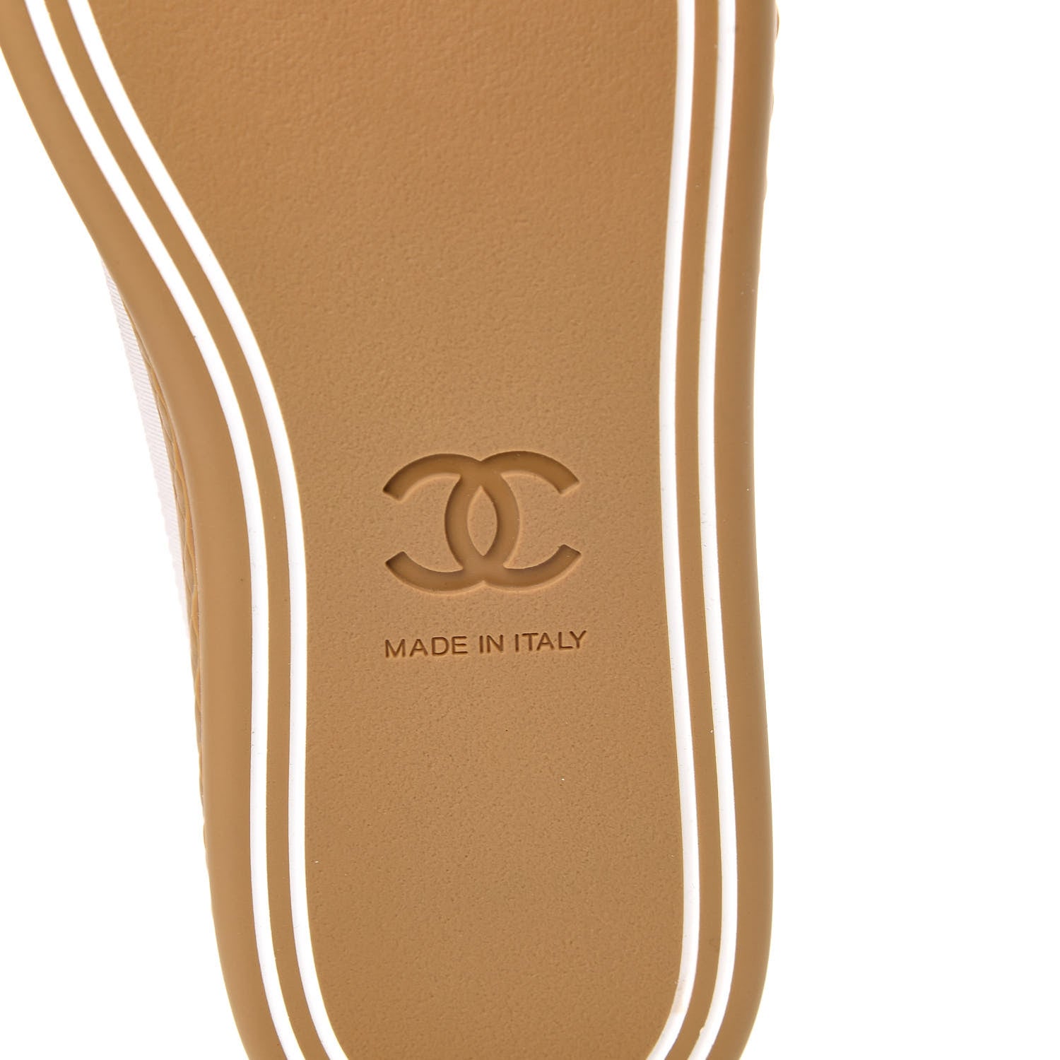 Chanel Cork Jetty Sneaker 36 Brown White 7 of 10