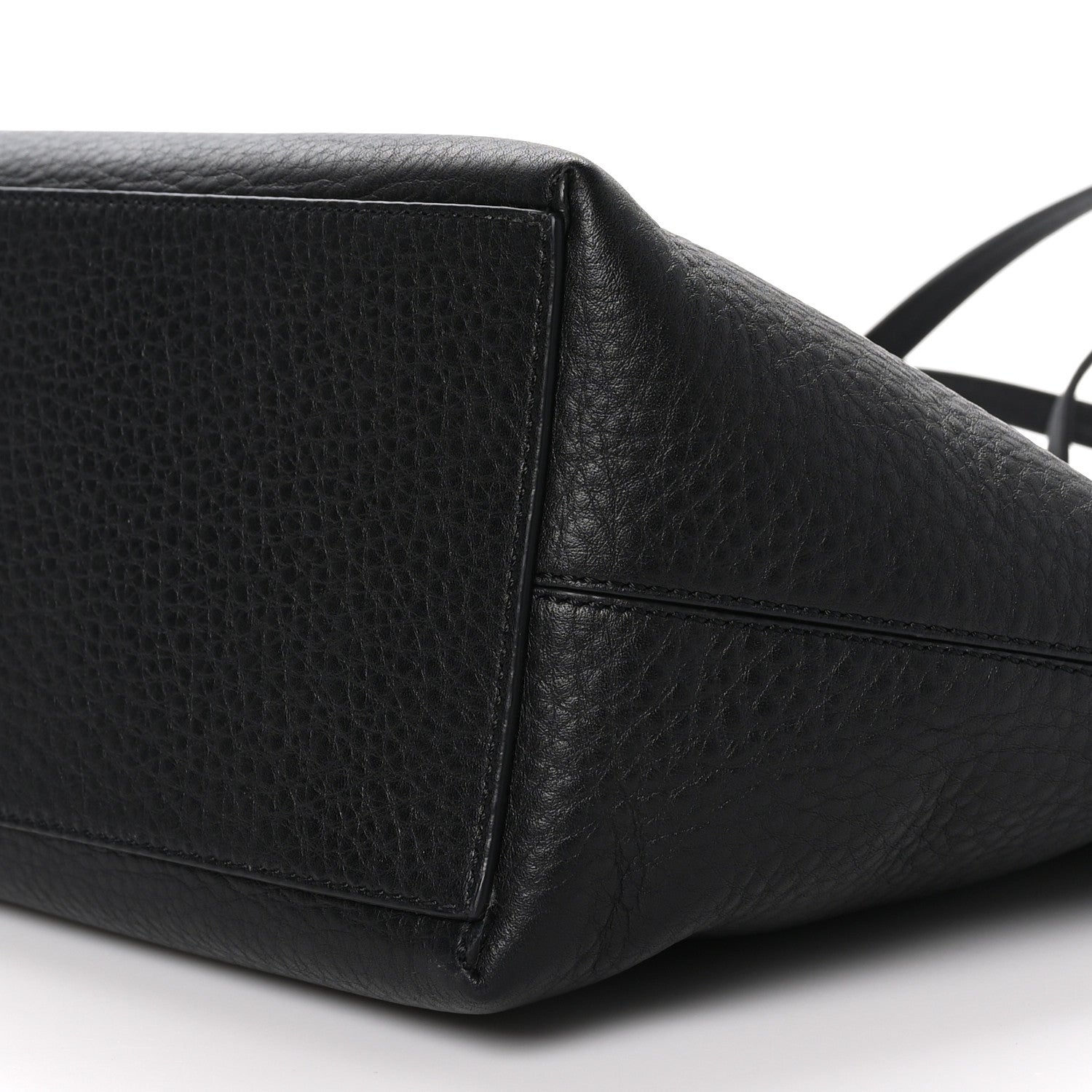 Valentino Garavani Grained Calfskin Rockstud Shoulder Tote Black 9 of 9