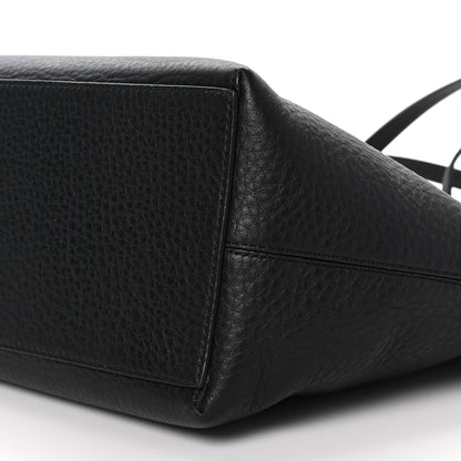 Valentino Garavani Grained Calfskin Rockstud Shoulder Tote Black 9 of 9