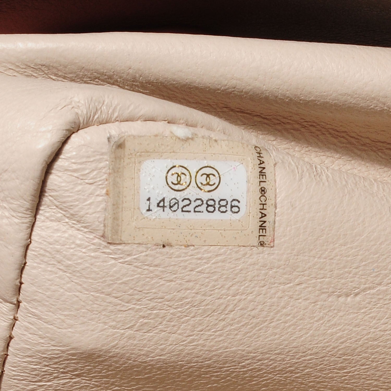 Chanel Caviar Maxi Single Flap Ecru 7 of 9