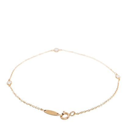 Tiffany 18K Yellow Gold Diamond .15ctw Elsa Peretti Diamonds by the Yard Station Bracelet 2 of 5