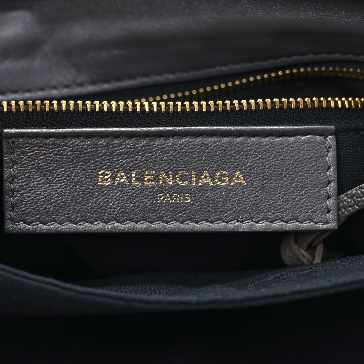 Balenciaga Chevre Gold Metallic Edge Hardware Envelope Clutch Gris Acier 6 of 10
