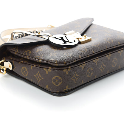 Louis Vuitton Monogram Braided Pochette Metis Creme Beige 6 of 7