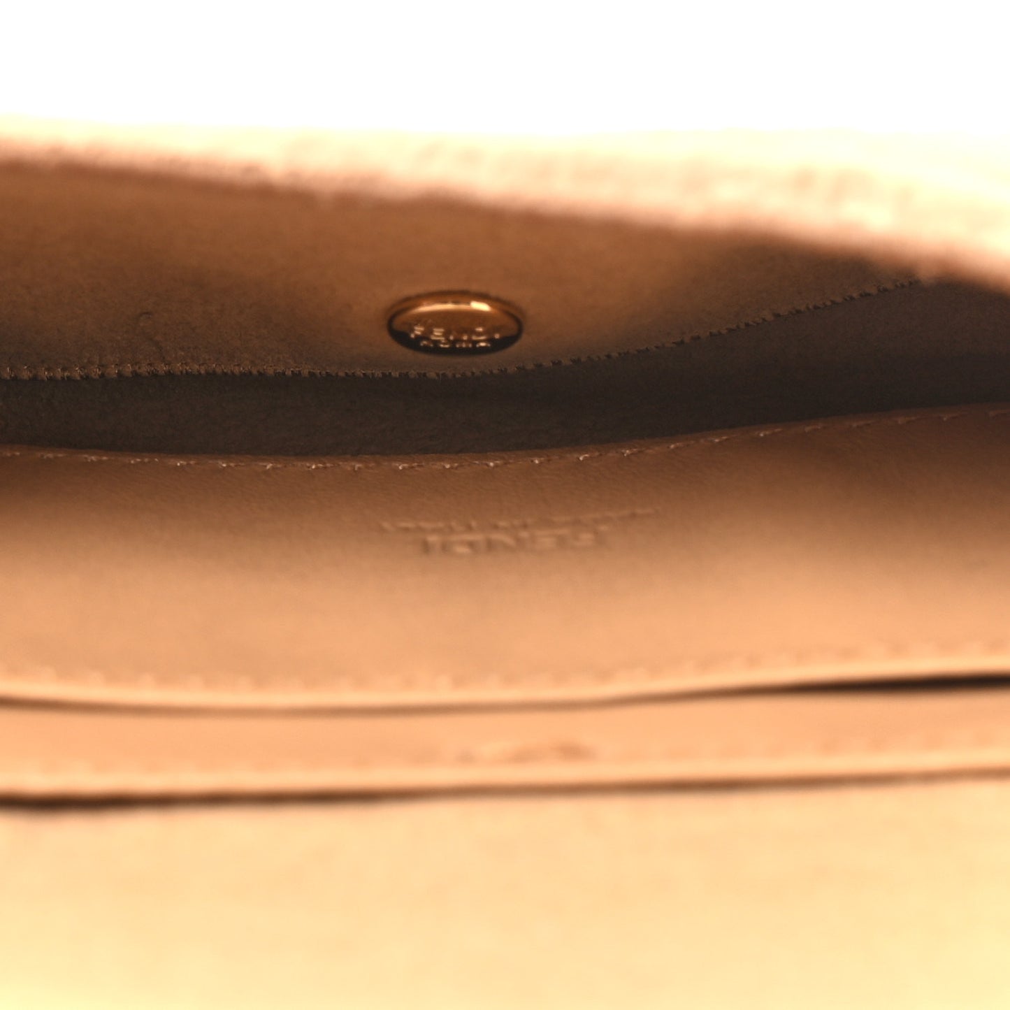 Mink Shiny Nappa Nano Baguette Charm Naturale Oro Soft