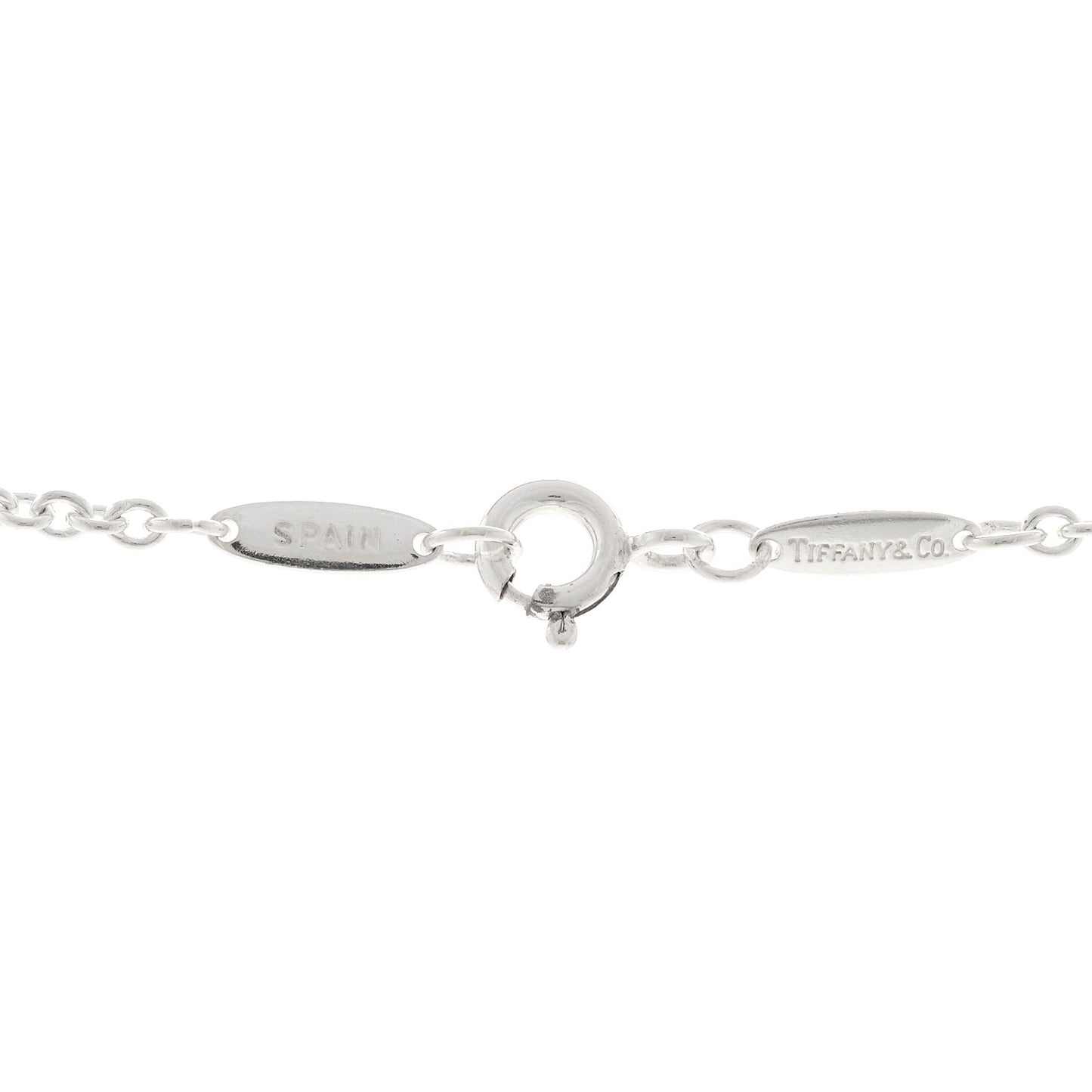 Sterling Silver Cultured Pearl 7.5-8mm Elsa Peretti Open Heart Lariat Necklace