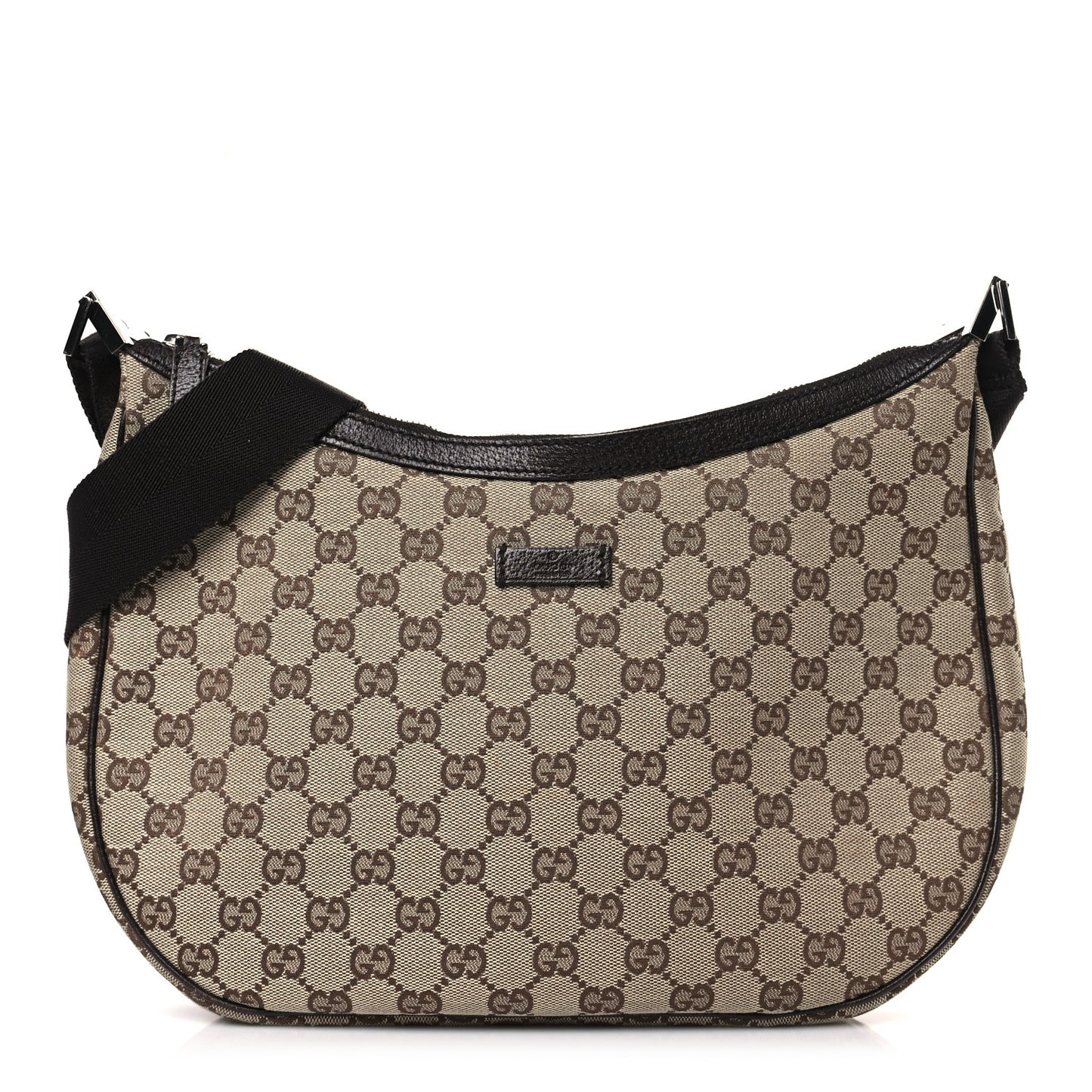 Monogram Medium Half Moon Hobo Dark Brown