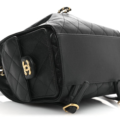 Chanel Caviar Quilted Medium Chanel 25 Backpack Black 9 of 10