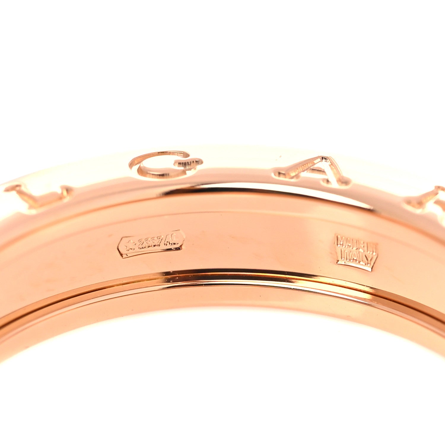 Bulgari 18K Rose Gold B.Zero1 One-Band Ring 57 8 5 of 6