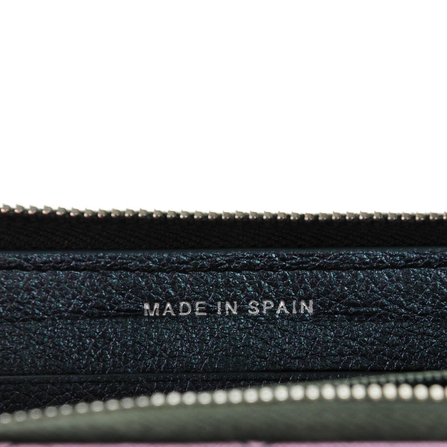 Chanel Iridescent Goatskin Quilted Small Zip Around Wallet Purple 7 of 8