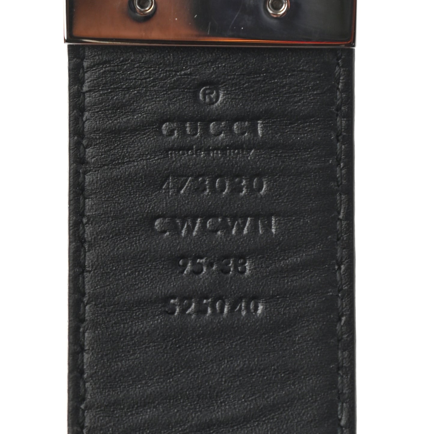 Guccissima Signature Interlocking G Reversible 37mm Belt 95 38 Black Cocoa