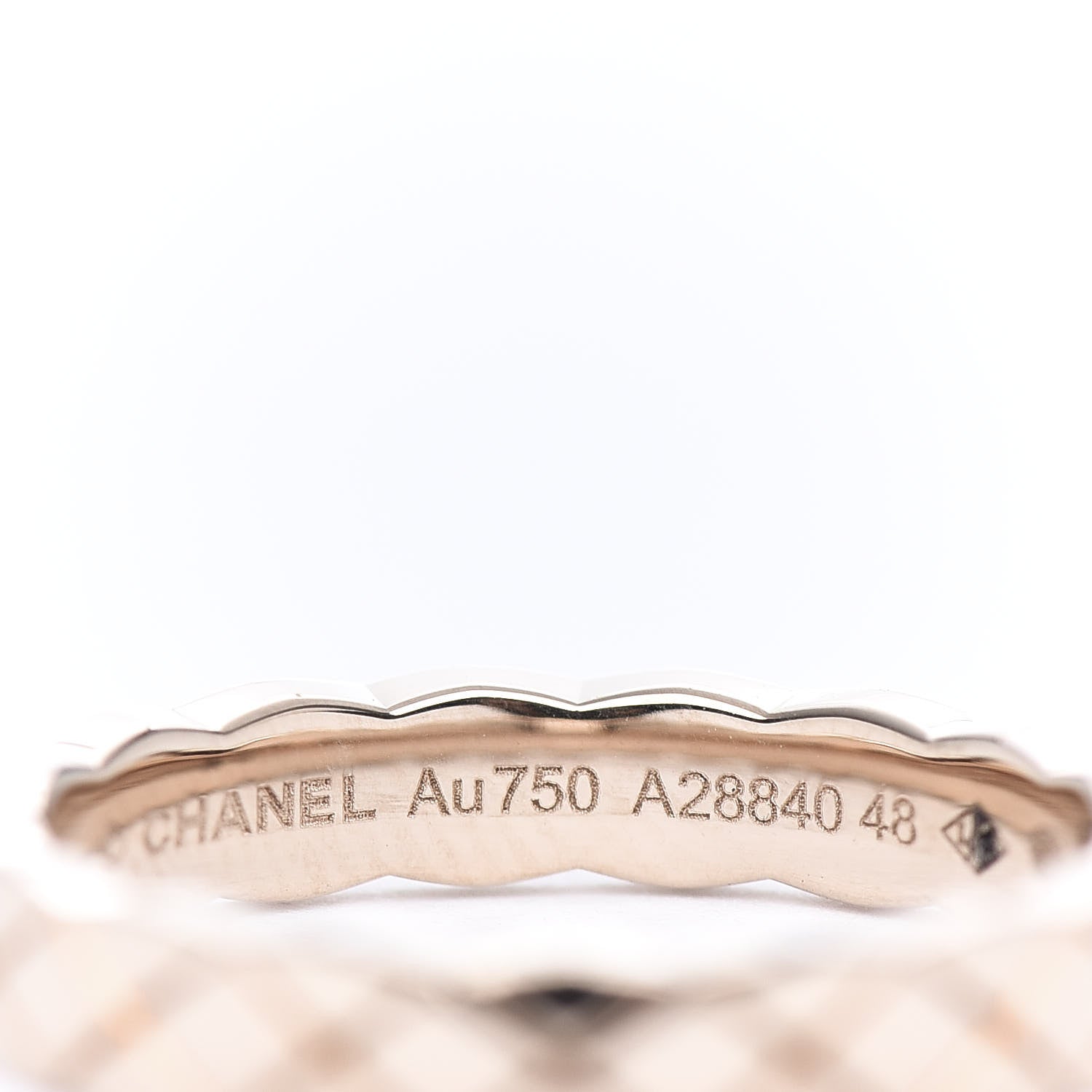 Chanel 18K Beige Gold Mini Coco Crush Ring 48 4.5 5 of 7