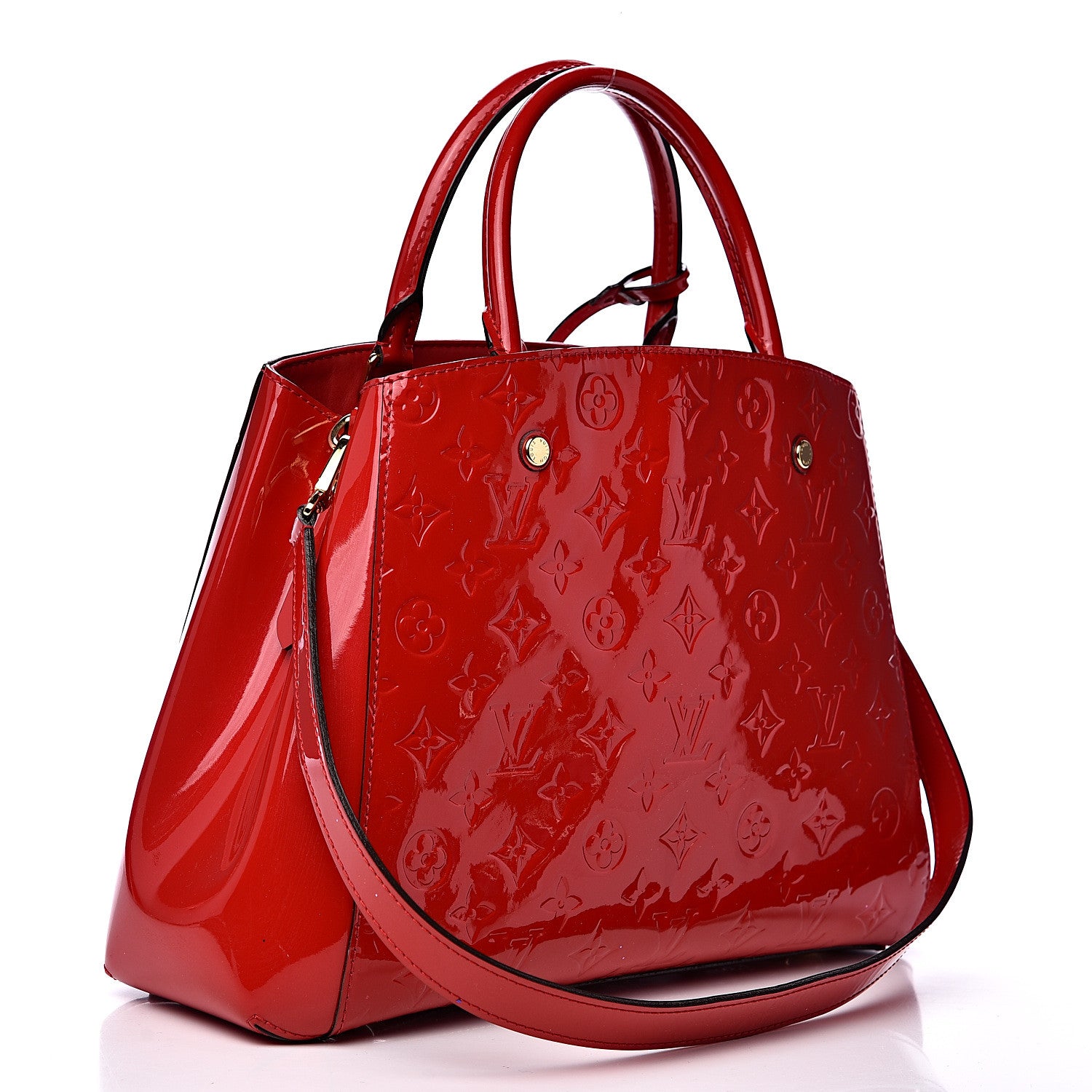 Louis Vuitton Vernis Montaigne MM Cherry 2 of 12