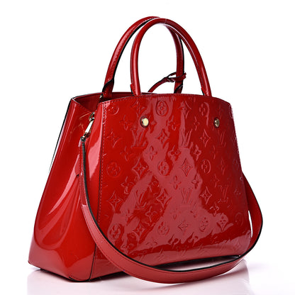 Louis Vuitton Vernis Montaigne MM Cherry 2 of 12