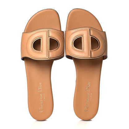 Christian Dior Calfskin D-Club Mule Sandal 37 Natural 5 of 11