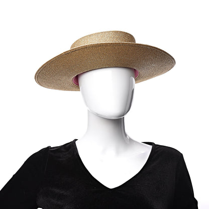 Gucci Lame Papier Hat M Black Gold 2 of 8