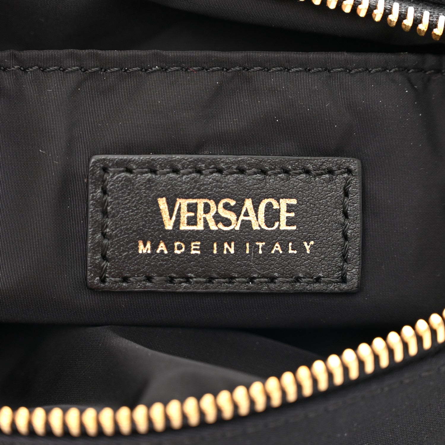 Versace Nylon Tribute Icon Flat Pouch Black 6 of 10