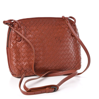 Bottega Veneta Nappa Intrecciato Nodini Crossbody Rust 3 of 10