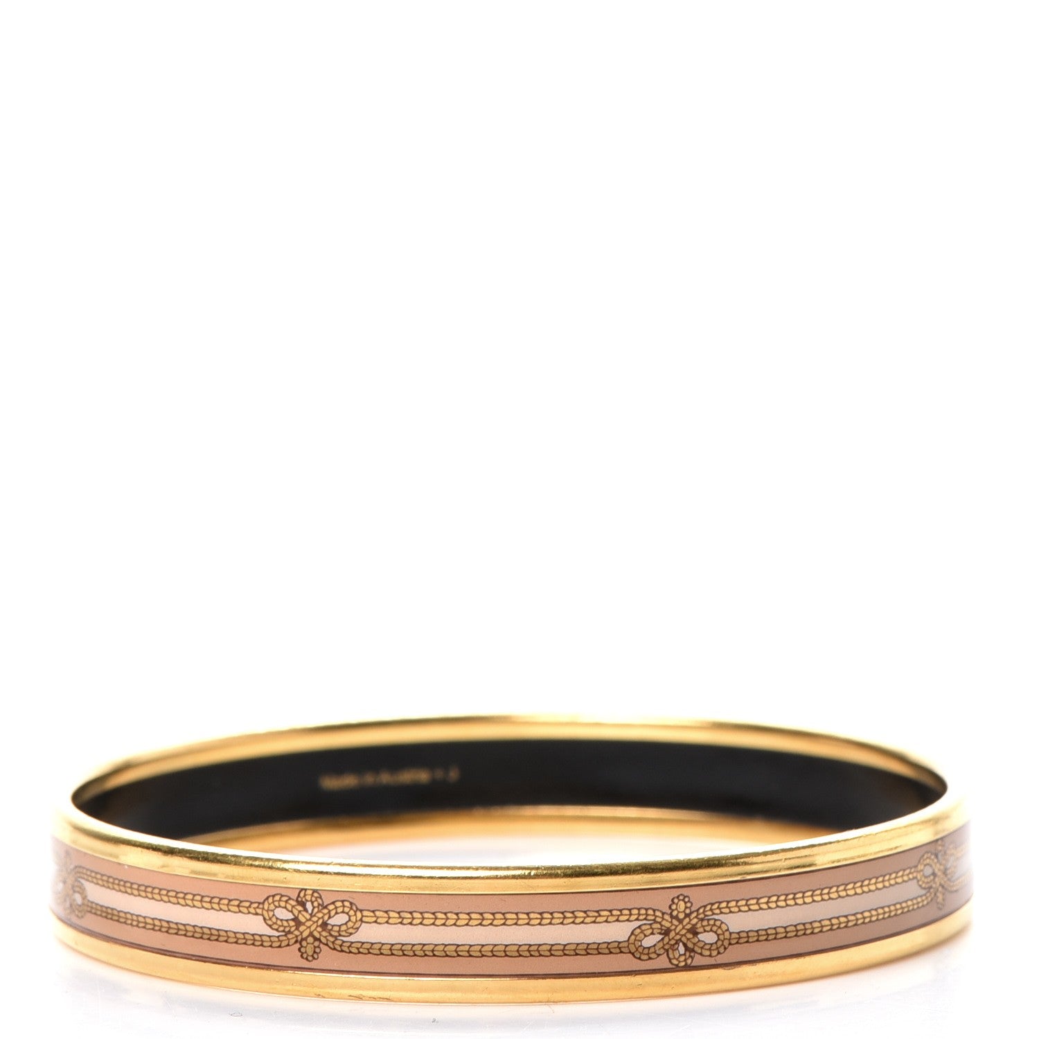 Hermes Enamel Printed Rope Narrow Bracelet 70 3 of 7