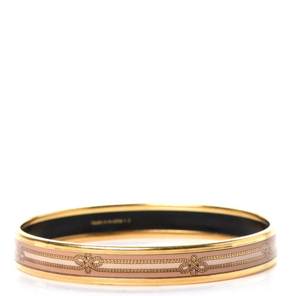 Hermes Enamel Printed Rope Narrow Bracelet 70 3 of 7