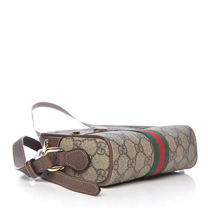 Gucci GG Supreme Monogram Web Mini Ophidia Shoulder Bag Brown 4 of 10