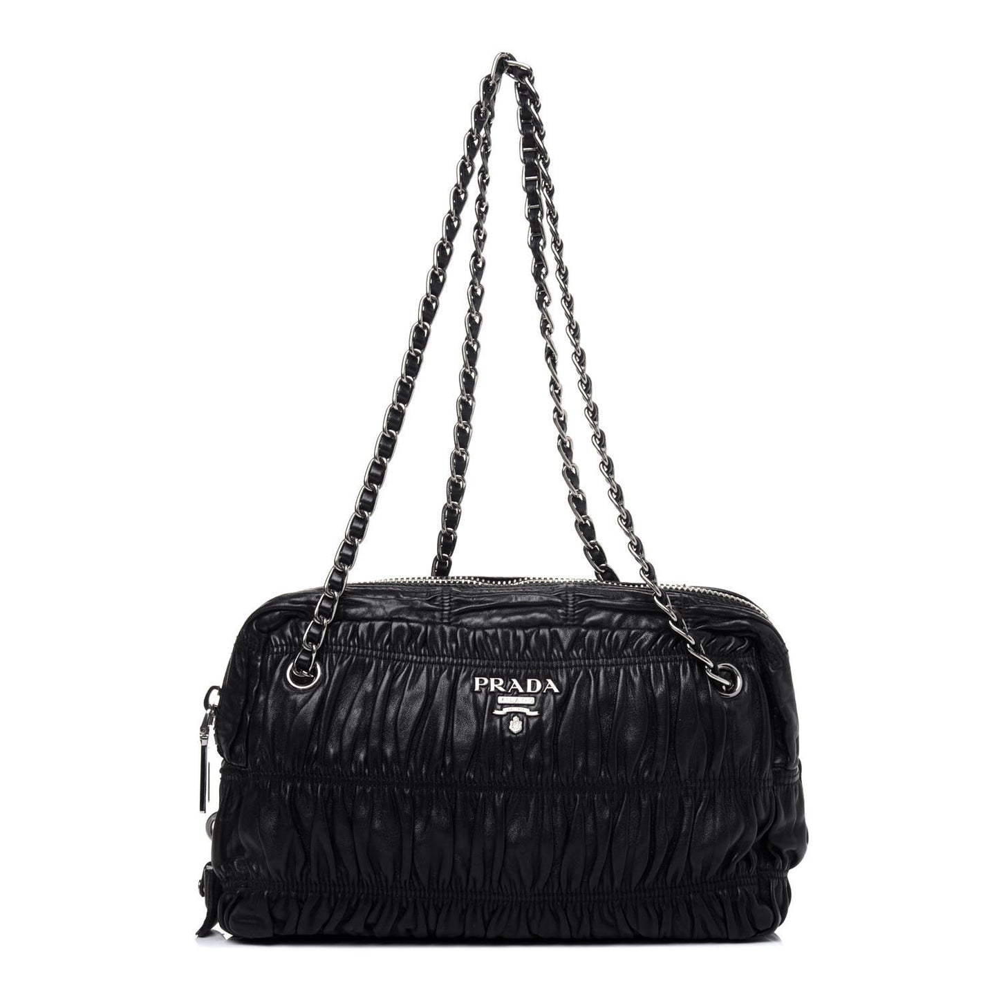 Nappa Gaufre Satchel Black
