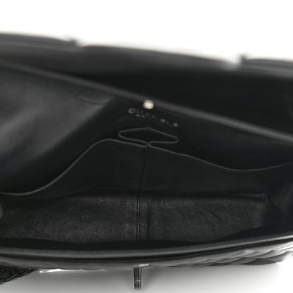 Chanel Lambskin Quilted Jumbo Double Flap So Black 5 of 12