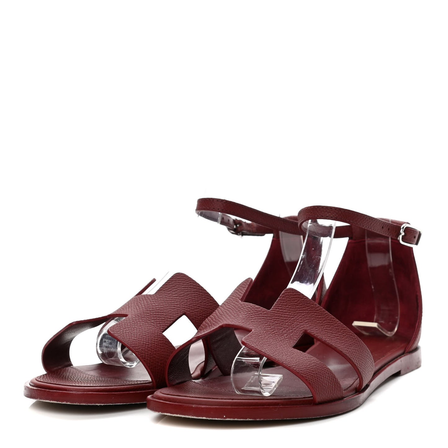Epsom Santorini Sandals 36.5 Rouge H