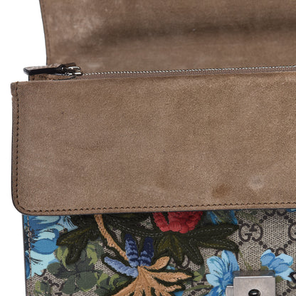 Gucci GG Supreme Monogram Blooms Print Embroidered Small Dionysus Shoulder Bag Blue Taupe 10 of 15