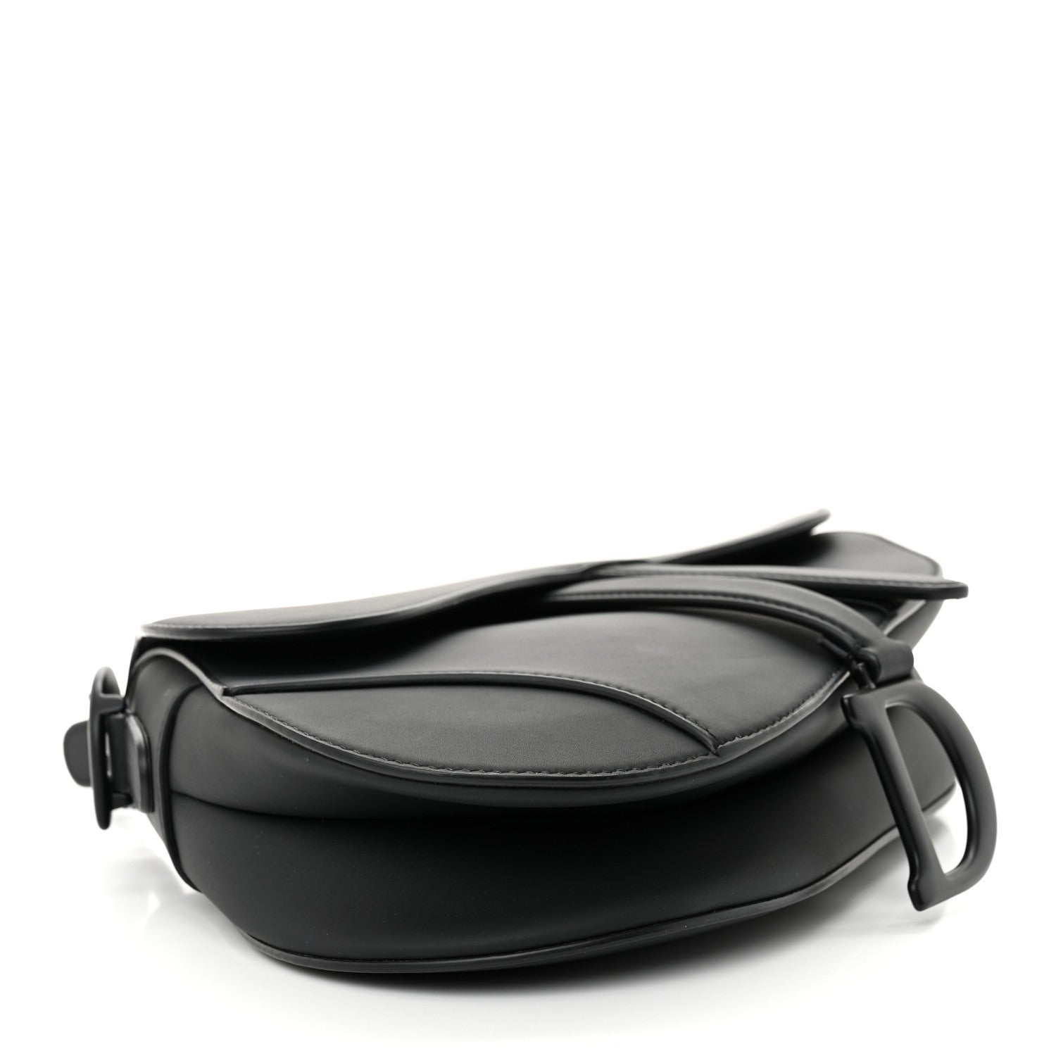 Christian Dior Ultra Matte Calfskin Saddle Bag Black 4 of 10